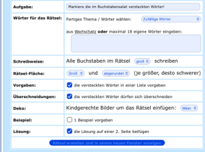 Beispiel für Eingabemaske