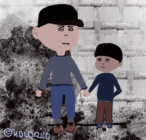 Symbolbild großer und kleiner Junge halten sich an den Händen.